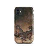 Léopards nébuleux - Coque Iphone Jacques-laurent Agasse, 11 / Mat, Coques de téléphone portable, Toby Leon