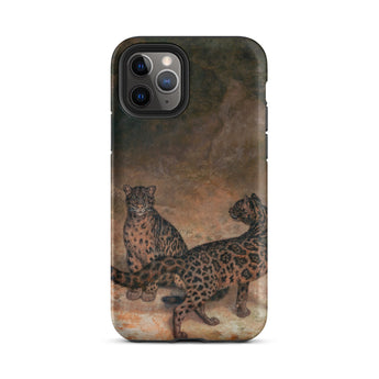 Léopards nébuleux - Coque Iphone Jacques-laurent Agasse, 11 Pro / Mat, Coques de téléphone portable, Toby Leon