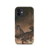 Léopards nébuleux - Coque Iphone Jacques-laurent Agasse, 12 / Mat, Coques de téléphone portable, Toby Leon