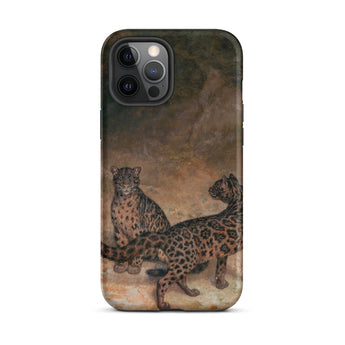 Léopards nébuleux - Coque Iphone Jacques-laurent Agasse, 12 Pro Max / Mat, Coques de téléphone portable, Toby Leon