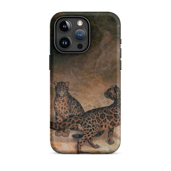 Léopards nébuleux - Coque Iphone Jacques-laurent Agasse, 15 Pro Max / Mat, Coques de téléphone portable, Toby Leon