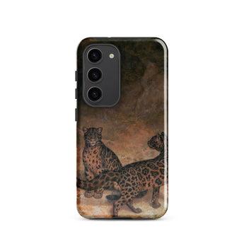Léopards nébuleux - Étui Samsung de Jacques-laurent Agasse, Galaxy S23 / Mat, Coques de téléphone portable, Toby Leon