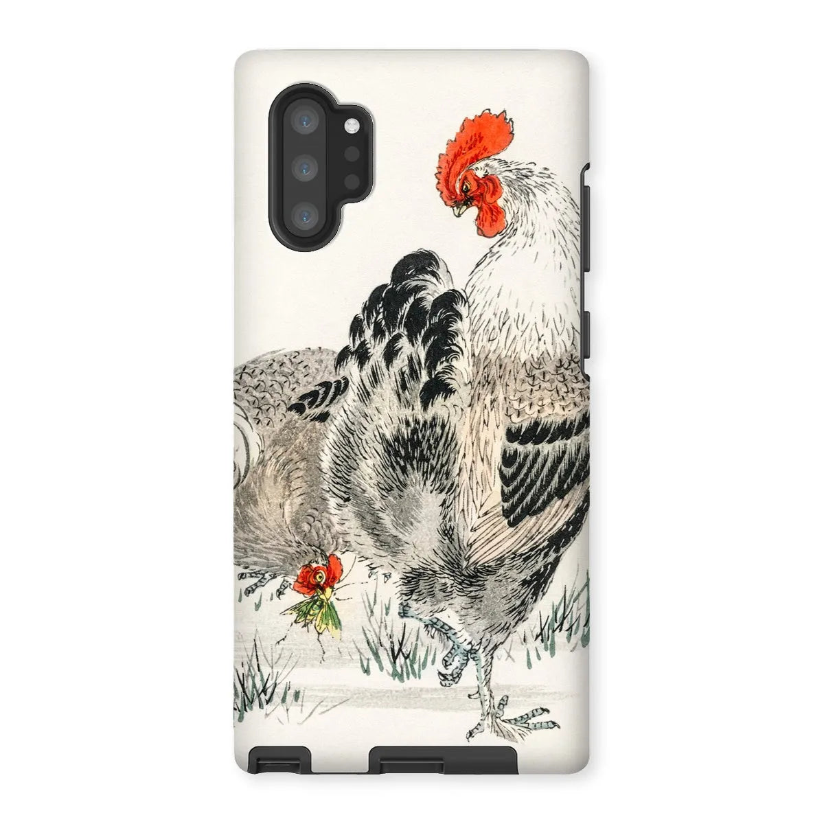 Cockerels By Numata Kashu Japanese Art Phone Case - Samsung Galaxy Note 10p / Gloss - Mobile Phone Cases - Aesthetic Art