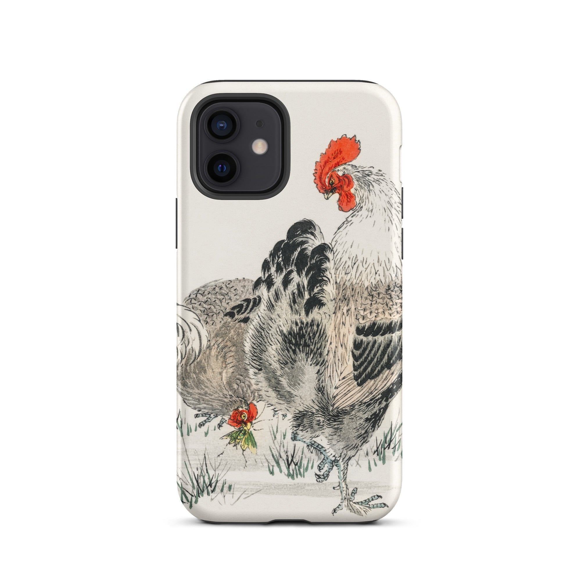 Cockerels Numata Kashu Rooster Art Iphone Case, 12 / Matte, Chicken Themed Phone Case
