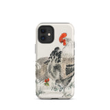 Cockerels - Numata Kashu Rooster Art Iphone Case 12 Mini / Matte Rooster-themed Phone Case Numata Kashu, Iphone-wielding Art Aficionados,
