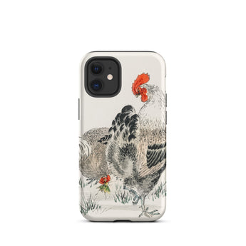 Cockerels - Numata Kashu Rooster Art Iphone Case 12 Mini / Matte Rooster-themed Phone Case Numata Kashu, Iphone-wielding Art Aficionados,