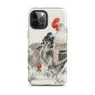 Cockerels Numata Kashu Rooster Art Iphone Case, 12 Pro Max / Matte, Rooster Themed Phone Case