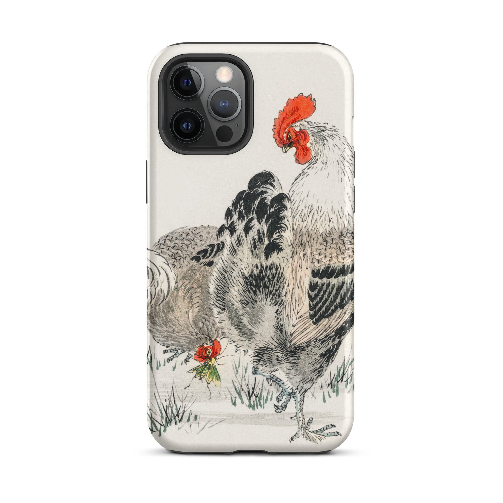 Cockerels Numata Kashu Rooster Art Iphone Case, 12 Pro Max / Matte, Rooster Themed Phone Case