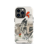 Cockerels - Numata Kashu Rooster Art Iphone Case 13 Pro / Matte Rooster-themed Phone Case Numata Kashu, Iphone-wielding Art Aficionados,