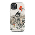 Cockerels Numata Kashu Rooster Art Iphone Case, 14 Plus / Matte, Rooster Themed Phone Case
