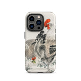 Cockerels - Numata Kashu Rooster Art Iphone Case 14 Pro / Matte Chicken-themed Phone Case Numata Kashu, Iphone-wielding Art Aficionados,
