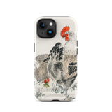 Cockerels - Numata Kashu Rooster Art Iphone Case 15 / Matte Chicken-themed Phone Case Numata Kashu, Iphone-wielding Art Aficionados, Kashu
