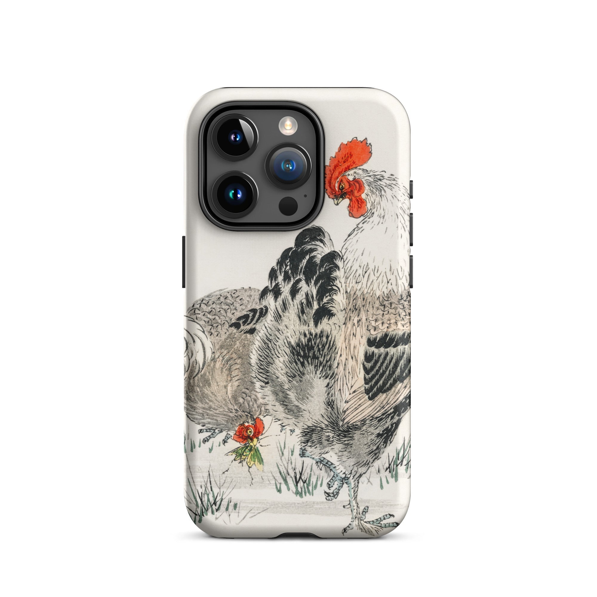 Cockerels Numata Kashu Rooster Art Iphone Case, 15 Pro / Matte, Rooster Themed Phone Case