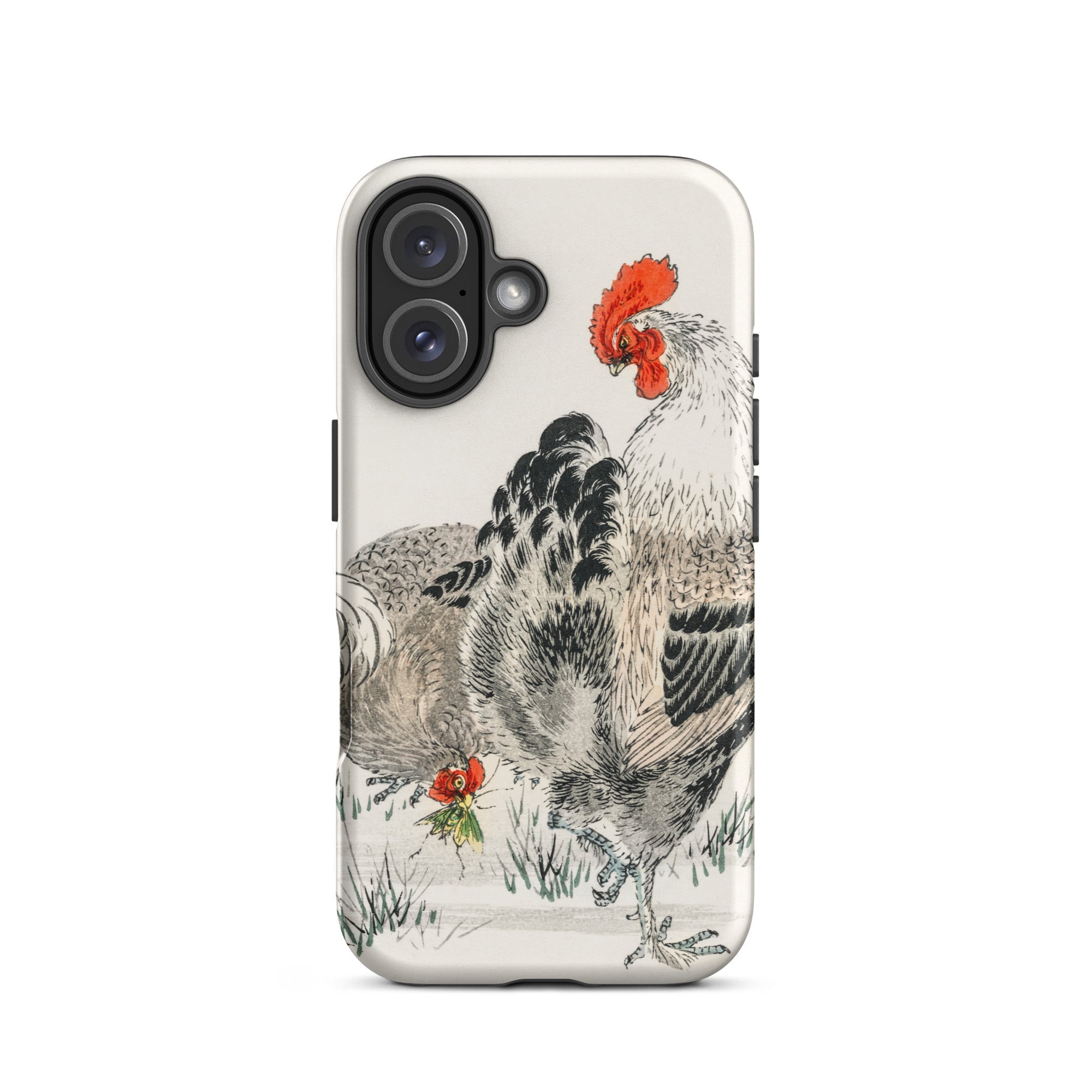 Cockerels Numata Kashu Rooster Art Iphone Case, 16 / Matte, Phone Case Rooster Design