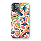 Colcha - Etna Wiswall Floral Pattern Iphone Case, 11 Pro / Matte, Colorful Abstract Patterned Phone Case Iphone Triple-lens Camera