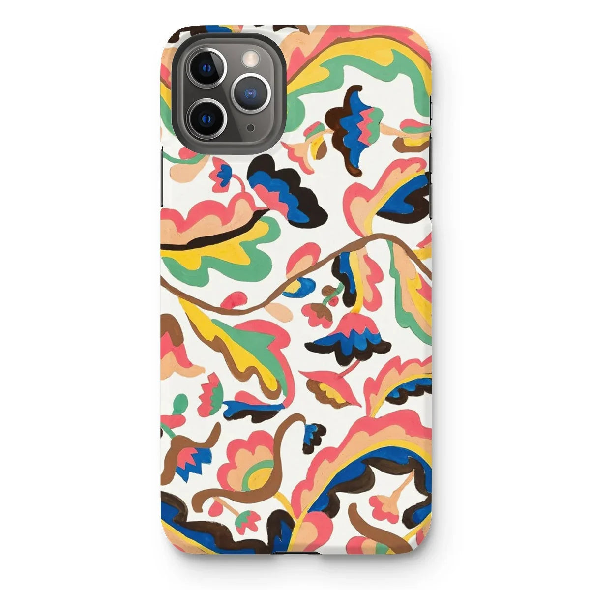 Colcha - Etna Wiswall Floral Pattern Iphone Case, 11 Pro Max / Matte, Colorful Abstract Patterned Phone Case Iphone