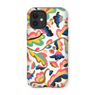 Colcha - Etna Wiswall Floral Pattern Iphone Case, 12 Mini / Matte, Colorful Abstract Floral Patterned Phone Case Iphone