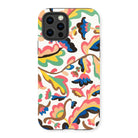 Colcha - Etna Wiswall Floral Pattern Iphone Case, 13 Pro / Matte, Colorful Abstract Patterned Phone Case Multi-camera Smartphone