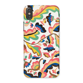 Colcha - Etna Wiswall Floral Pattern Iphone Case, x / Matte, Colorful Abstract Patterned Phone Case Organic Shapes Vibrant