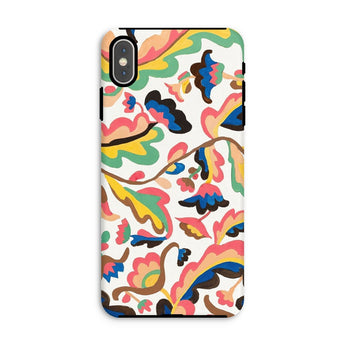 Colcha - Etna Wiswall Floral Pattern Iphone Case, Xs Max / Matte, Colorful Abstract Patterned Phone Case Organic Shapes Vibrant