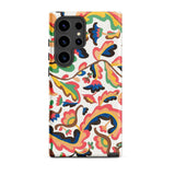 Colcha - Etna Wiswall Floral Pattern Phone Case Samsung Galaxy S24 Ultra / Matte Vibrant Multicolored Floral-patterned Bold Reds Yellows