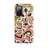 Colcha - Etna Wiswall Floral Pattern Samsung Case, Galaxy S20 Fe / Matte, Smartphone Case Colorful Intricate Floral Paisley Pattern White