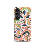 Colcha - Etna Wiswall Floral Pattern Samsung Case, Galaxy S24 / Matte, Smartphone Colorful Psychedelic-patterned Protective Case