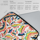 Colcha - Etna Wiswall Pattern Laptop Sleeve, Colorful Abstract Patterned Laptop Sleeve Case Size Guide
