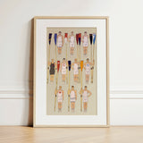 College Crews - Edward Penfield Art Print / Canvas, 12x18’’ / 31x46cm / Natural Frame / Matboard, Posters Prints & Visual Artwork, Toby Leon