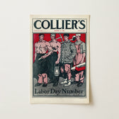 Collier’s Vol Xxvii August 1901 - Edward Penfield Art Print / Canvas Vintage Magazine Cover Stylized Illustration Four