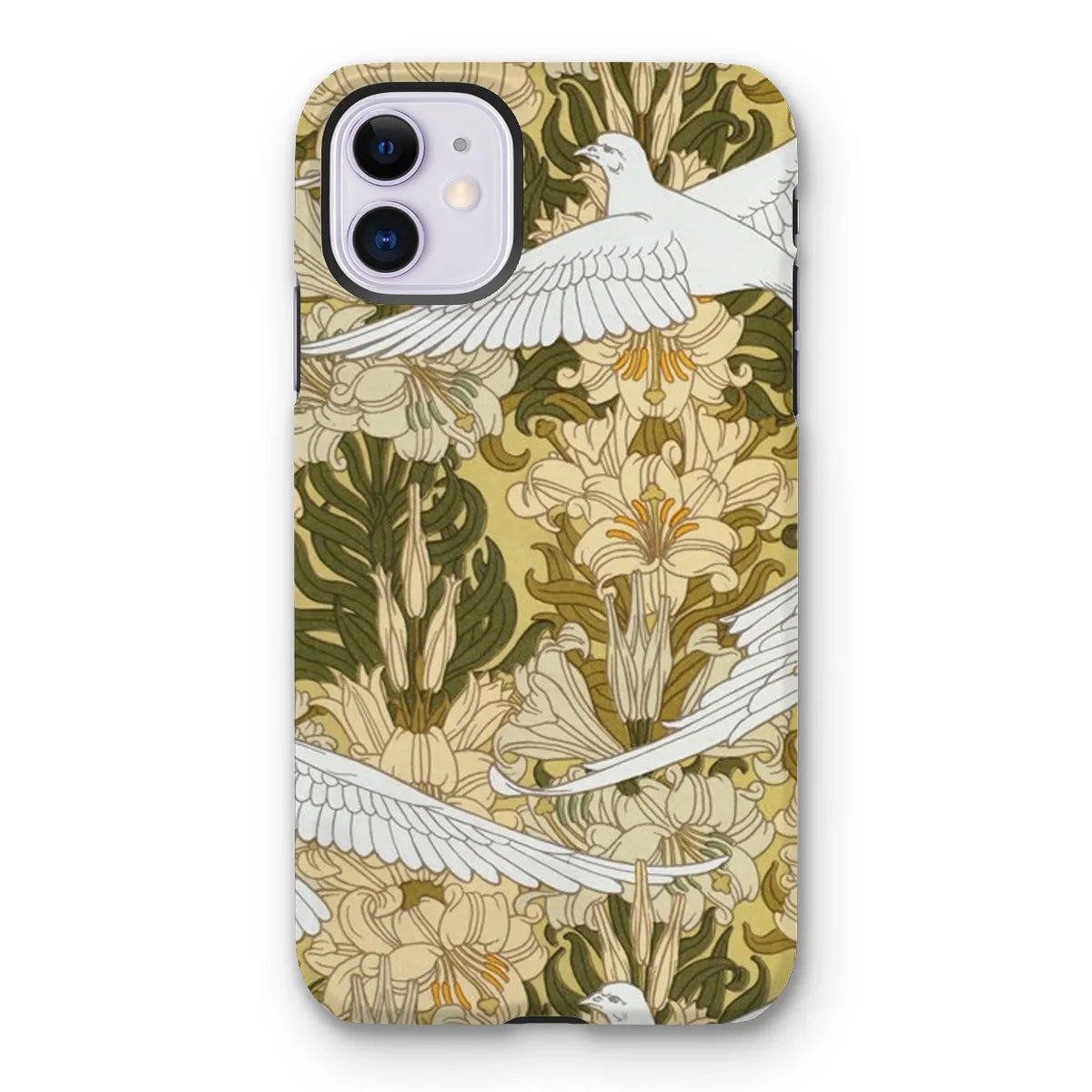 Colombes Et Lis Bird Art Phone Case - Maurice Pillard Verneuil - Iphone 11 / Matte - Mobile Phone Cases - Aesthetic Art