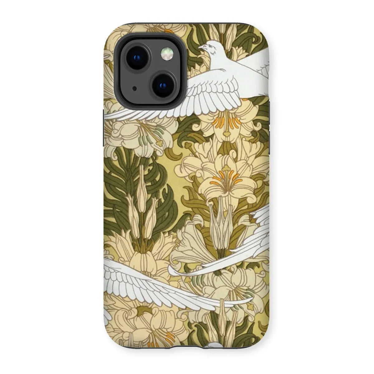 Colombes Et Lis Bird Art Phone Case - Maurice Pillard Verneuil - Iphone 13 / Matte - Mobile Phone Cases - Aesthetic Art