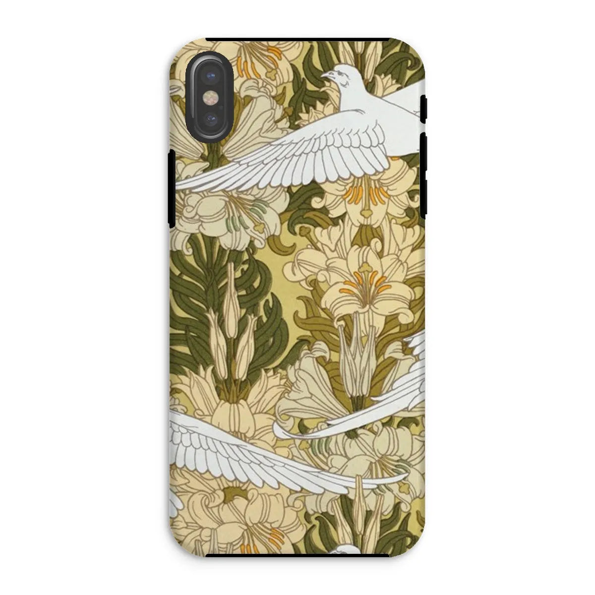 Colombes Et Lis Bird Art Phone Case - Maurice Pillard Verneuil - Iphone Xs / Matte - Mobile Phone Cases - Aesthetic Art