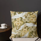 Colombes et Lis - Maurice Pillard Verneuil Bird Art Pillow Throw Pillows