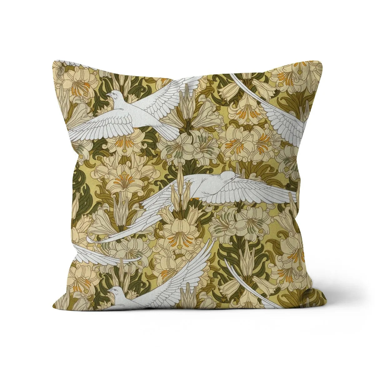Colombes Et Lis - Maurice Pillard Verneuil Cushion - Decorative Throw Pillow - Linen / 18’x18’ - Throw Pillows