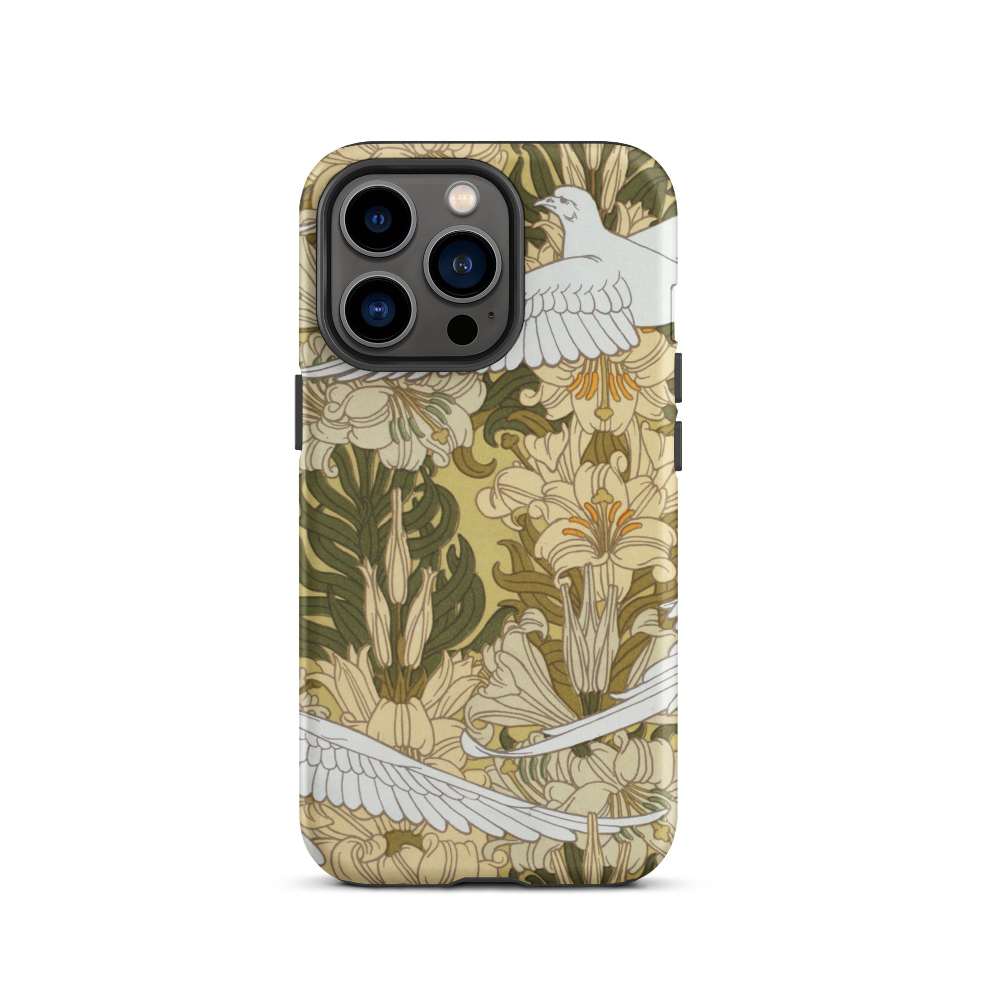 Colombes et Lis Maurice Pillard Verneuil Iphone Case, 13 Pro / Matte, Floral Patterned Phone Case