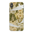 Colombes et Lis - Maurice Pillard Verneuil Iphone Case, x / Matte, Phone Case Art Nouveau-style Floral Bird Design