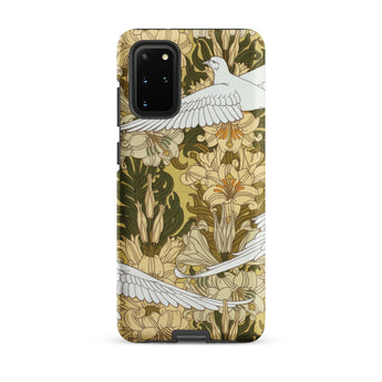 Colombes et Lis - Maurice Pillard Verneuil Phone Case Samsung Galaxy S20 Plus / Matte Phone Case Detailed Art Nouveau Design White Doves