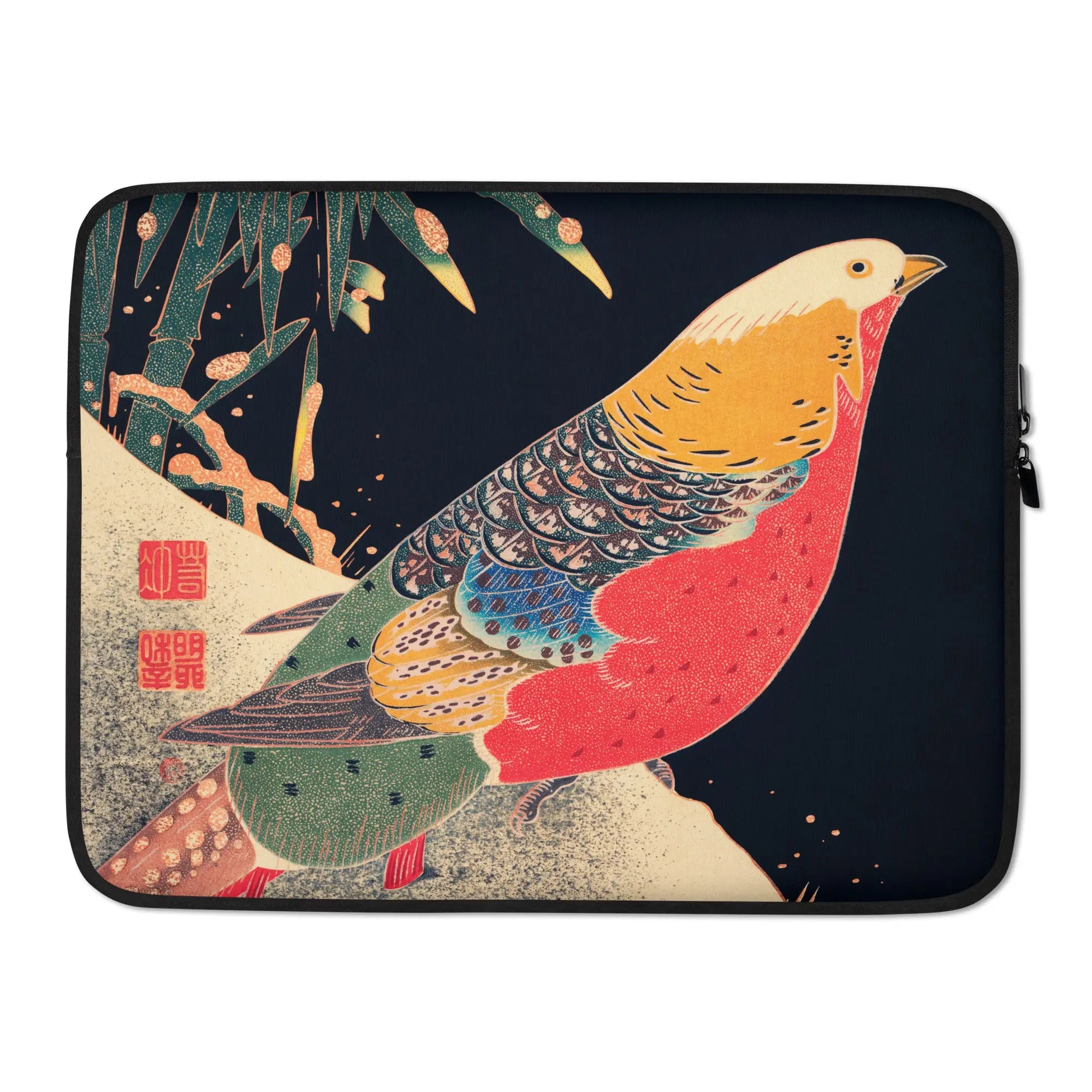 Golden Pheasant in the Snow - Ito Jakuchu Laptop Sleeve 15″ Computer Covers & Skins