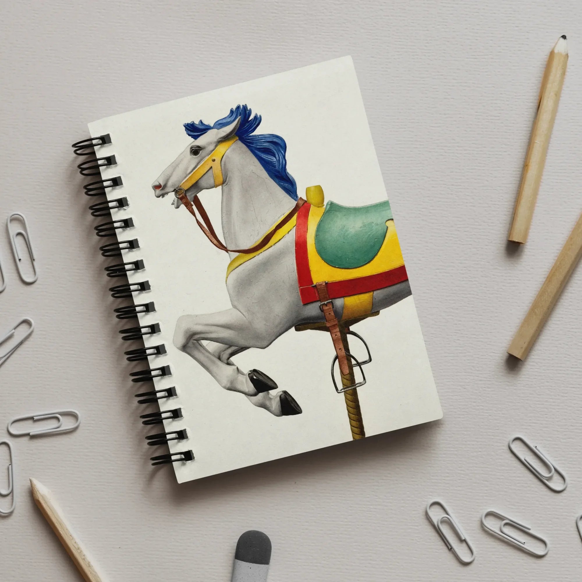 Carousel Horse - American Watercolor Notebook Notebooks & Notepads