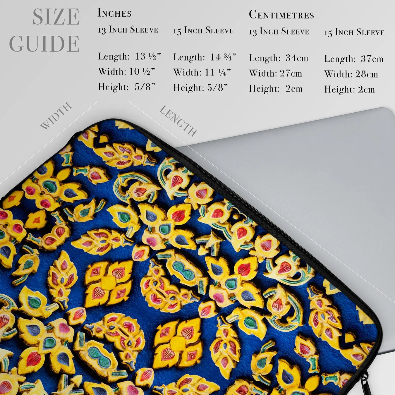 Ayodhya - Thai Mosaic Design Laptop Sleeve Computer Covers & Skins