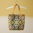 Masala Thai - Mosaic Art Tote Bag Yellow Handles Bags