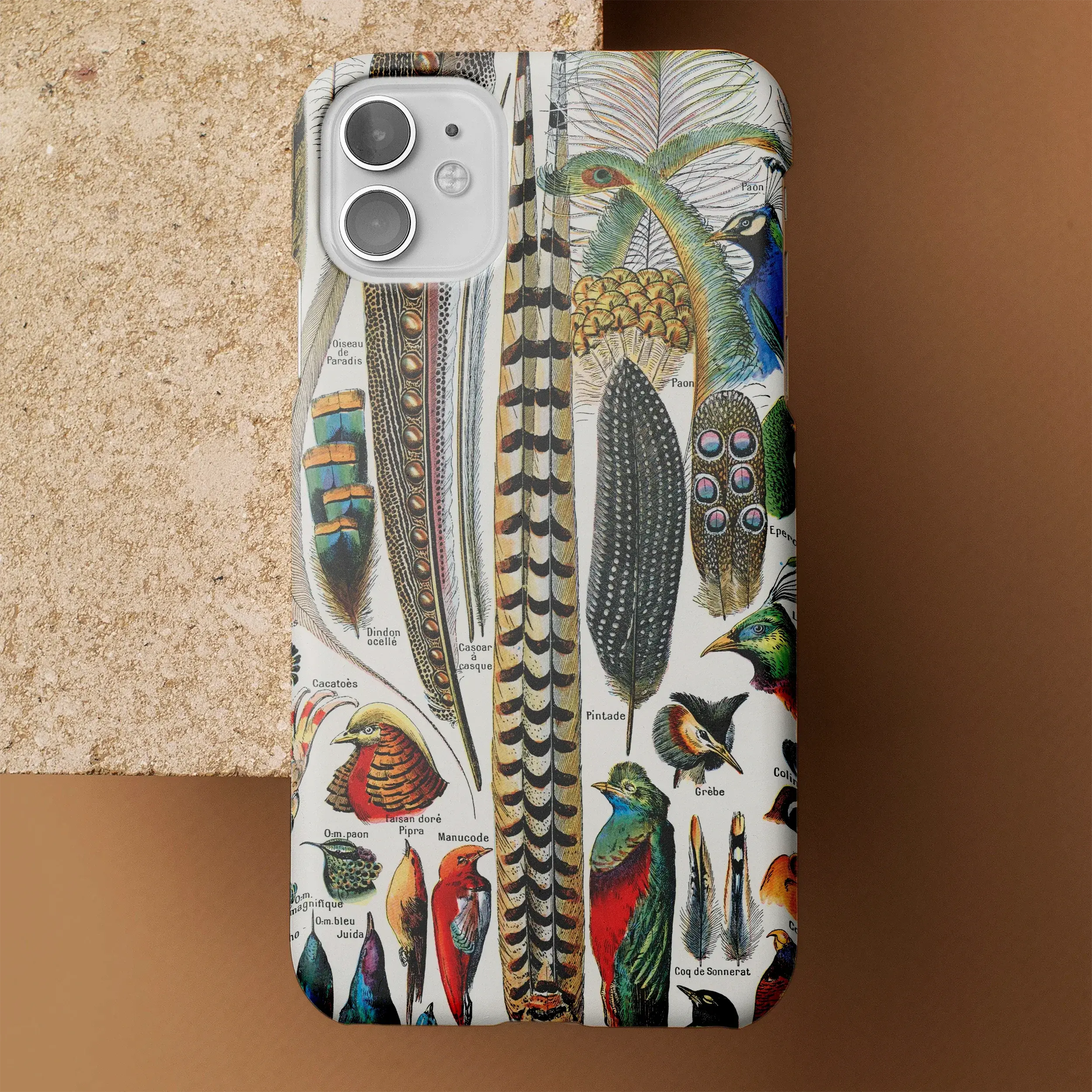 Plumes and Feathers - Adolphe Millot Art Iphone Case Mobile Phone Cases