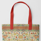 Over the Rainbow - Owen Jones Chinoiserie Tote Red Handles Bags