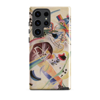 Composition no 224 - Wassily Kandinsky Phone Case Samsung Galaxy S23 Ultra / Gloss Vibrant Abstract Phone Case Bold Strokes Red Blue