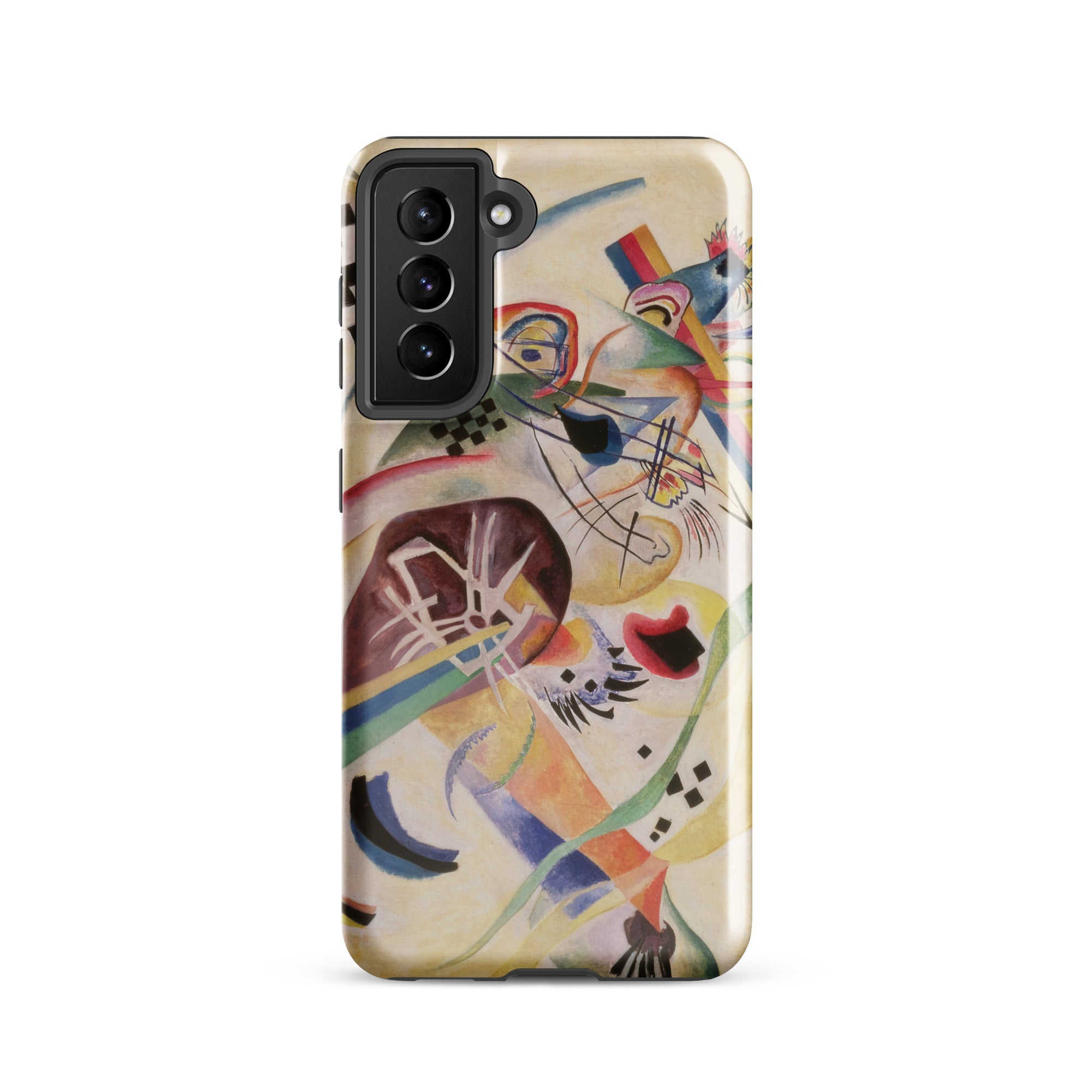 Composition no 224 Wassily Kandinsky Samsung Case, Galaxy S21 / Gloss, Smartphone Case Abstract Colorful Wassily Kandinsky Style Painting