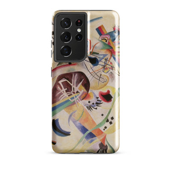 Composition no 224 - Wassily Kandinsky Samsung Case, Galaxy S21 Ultra / Gloss, White Smartphone Case Colorful Abstract Art Design