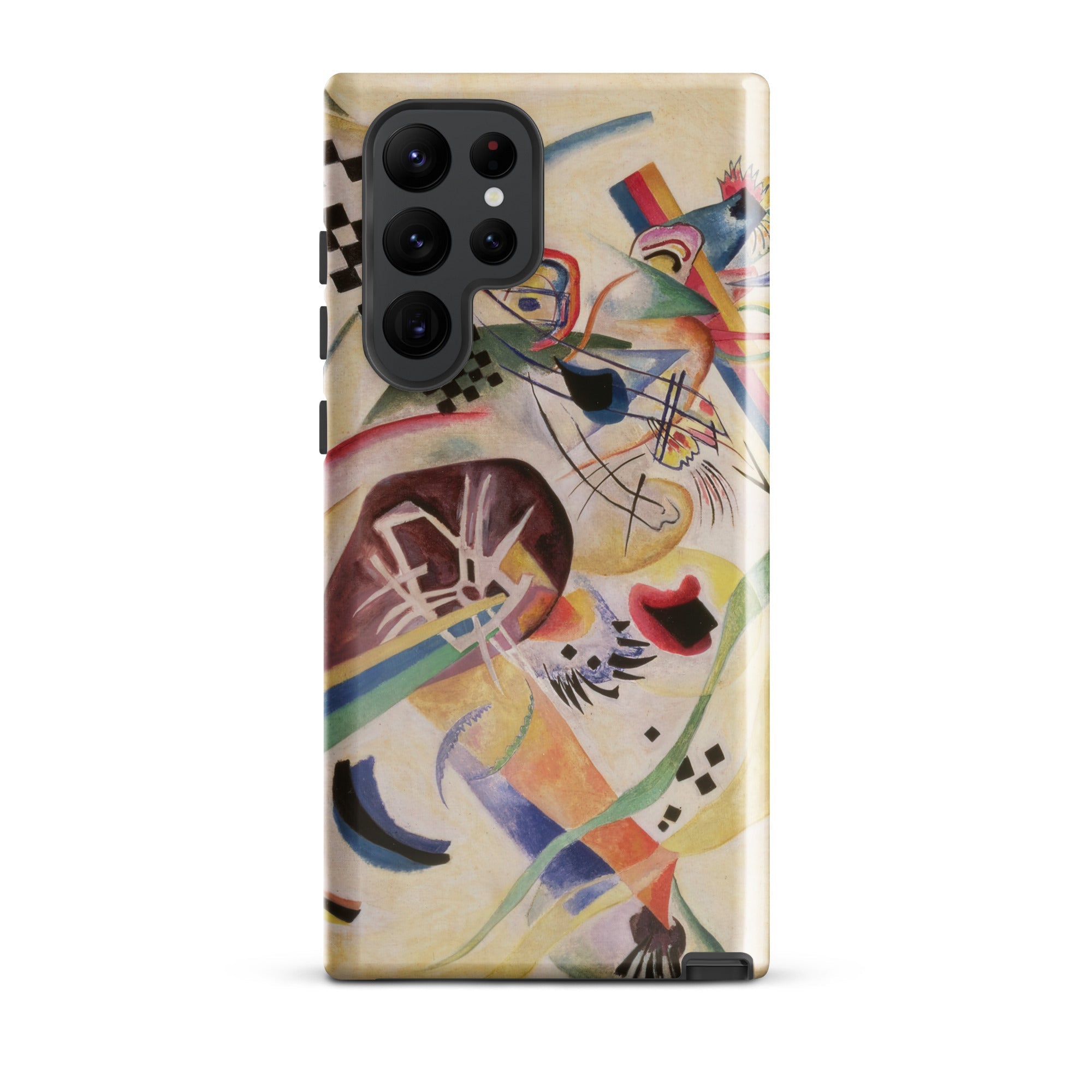 Composition no 224 Wassily Kandinsky Samsung Case, Galaxy S22 Ultra / Gloss, Smartphone Case Abstract Colorful Wassily Kandinsky Style