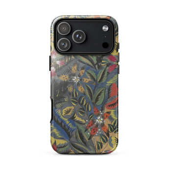 Composition Florale Aux Amarilis - Raoul Dufy Phone Case Iphone 17 Pro Max / Gloss Vibrant Botanical-patterned Phone Case Bold Reds Yellows