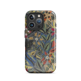 Composition Florale Aux Amarilis - Raoul Dufy Phone Case Iphone 16 Pro / Gloss Vibrant Botanical-patterned Phone Case Dense Design Stylized
